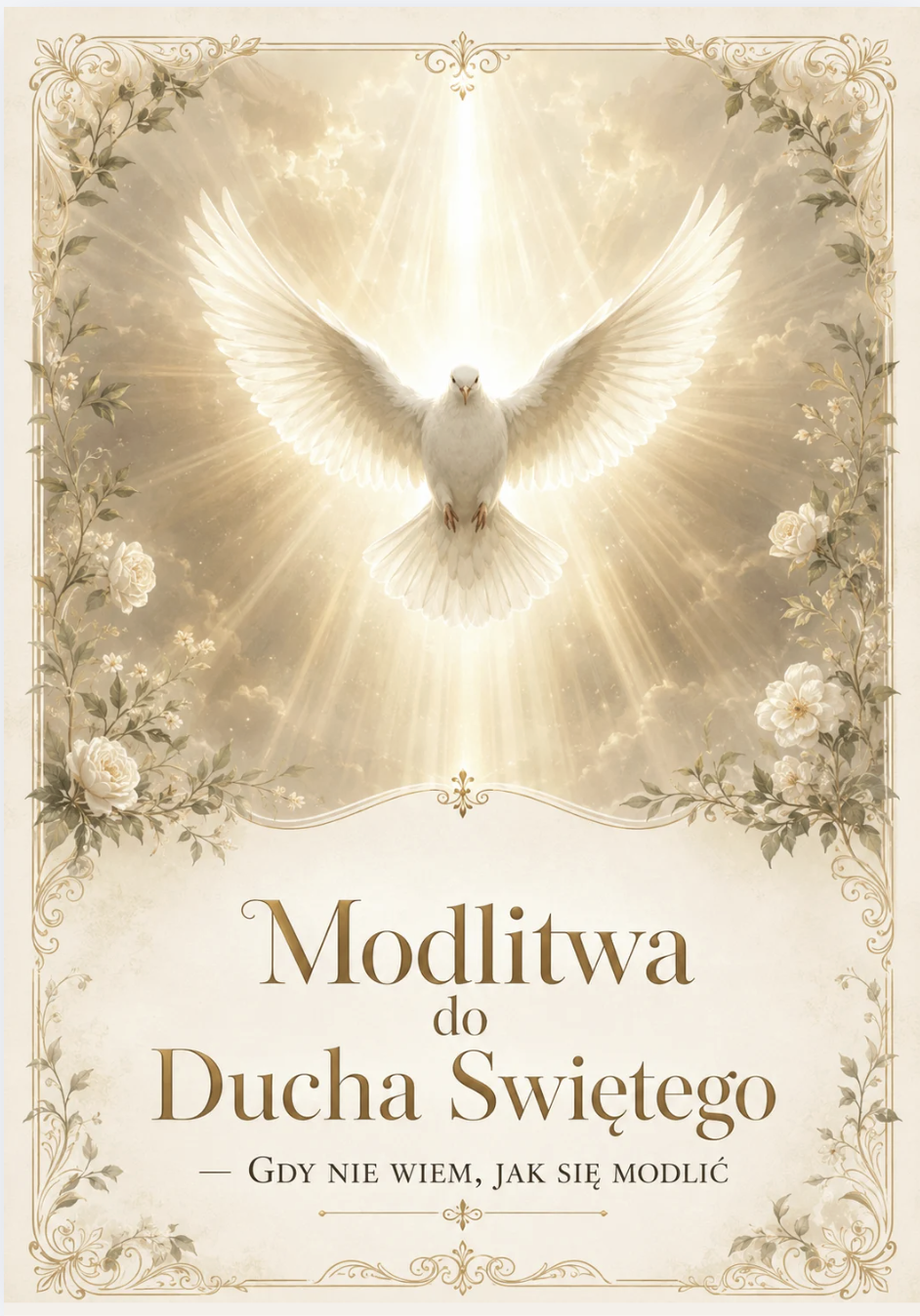 Modlitwa do Ducha Świętego gdy nie wiem jak się modlić