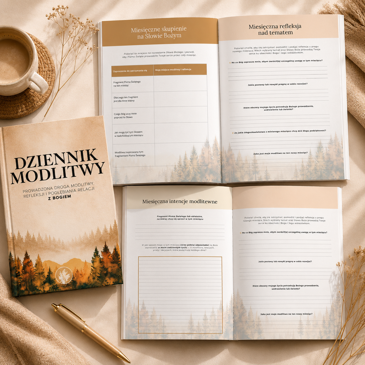 Dziennik Intencji Modlitewnych „Jestem blisko Boga” – chrześcijański ebook PDF do zapisywania intencji, fragmentów Pisma Świętego i doświadczeń modlitewnych.