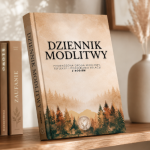 Okładka Dziennika Modlitwy „Jestem blisko Boga” – chrześcijański ebook PDF wspierający codzienną modlitwę, refleksję duchową i pogłębianie osobistej relacji z Bogiem.