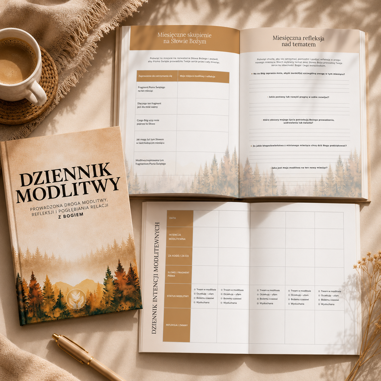 Dziennik Modlitwy „Jestem blisko Boga” – chrześcijański ebook PDF do codziennej modlitwy, miesięcznej refleksji, rozważania Słowa Bożego i pogłębiania relacji z Bogiem.